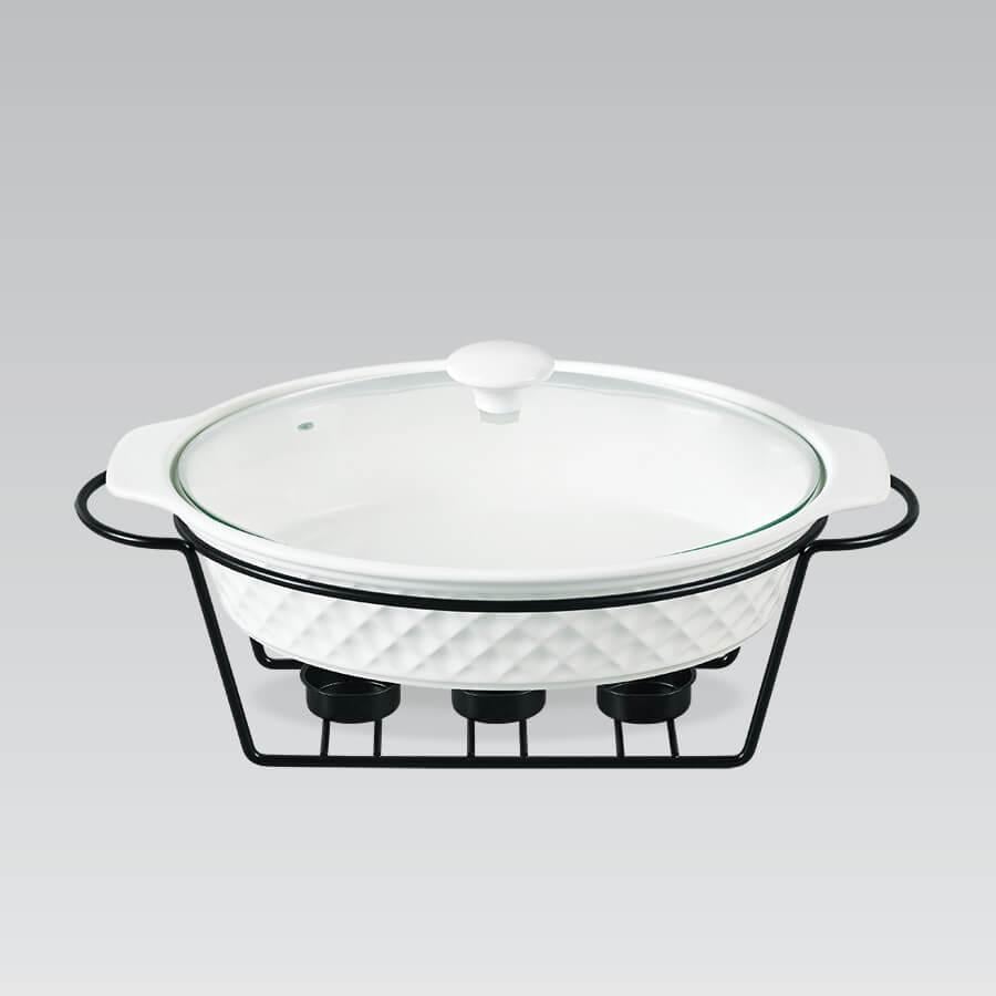 Мармит керамический Maestro MR-11559-74 овальный 2,3 л (2351900372) Мармит керамический Maestro MR-11559-74 овальный 2,3 л (2351900372)