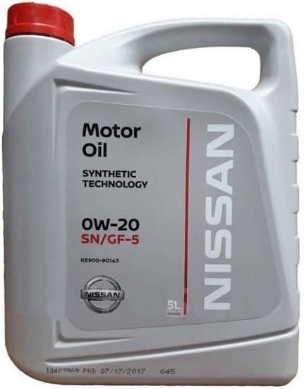 Моторное масло Nissan Motor Oil 0W20 5 л (38402066)