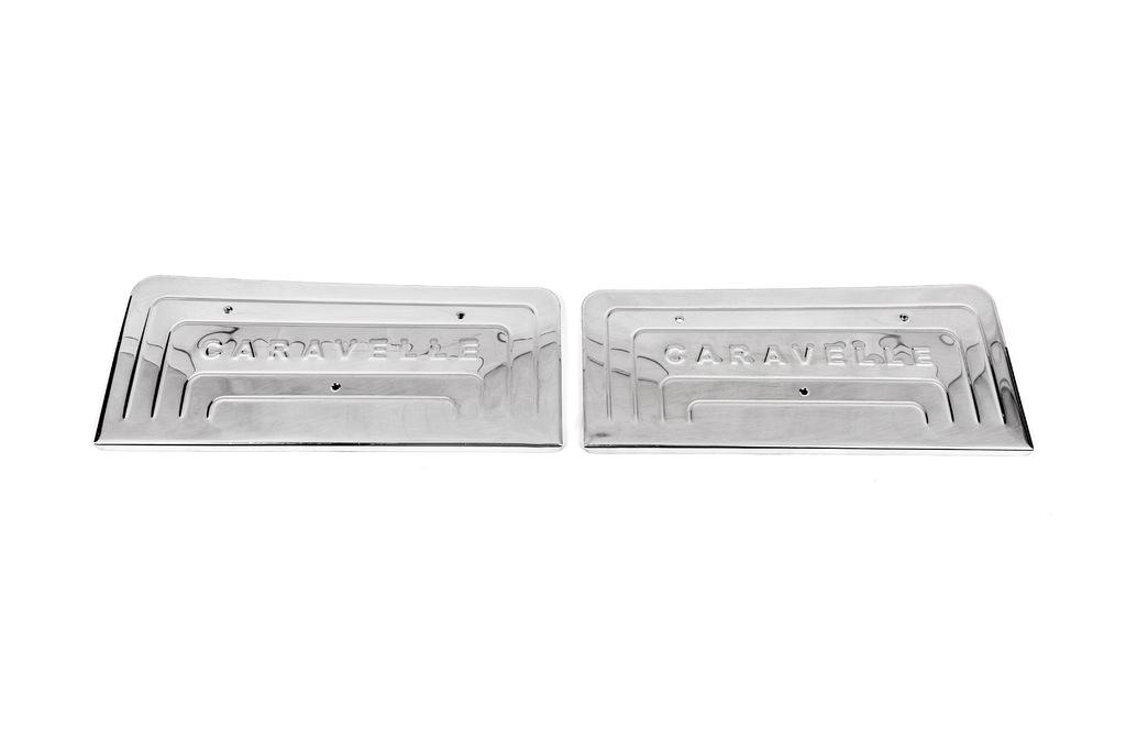 Накладки на внутренние пороги 2 порога Omsa Line для Volkswagen T5 Caravelle 2004-2010 гг. нержавеющая сталь Хром