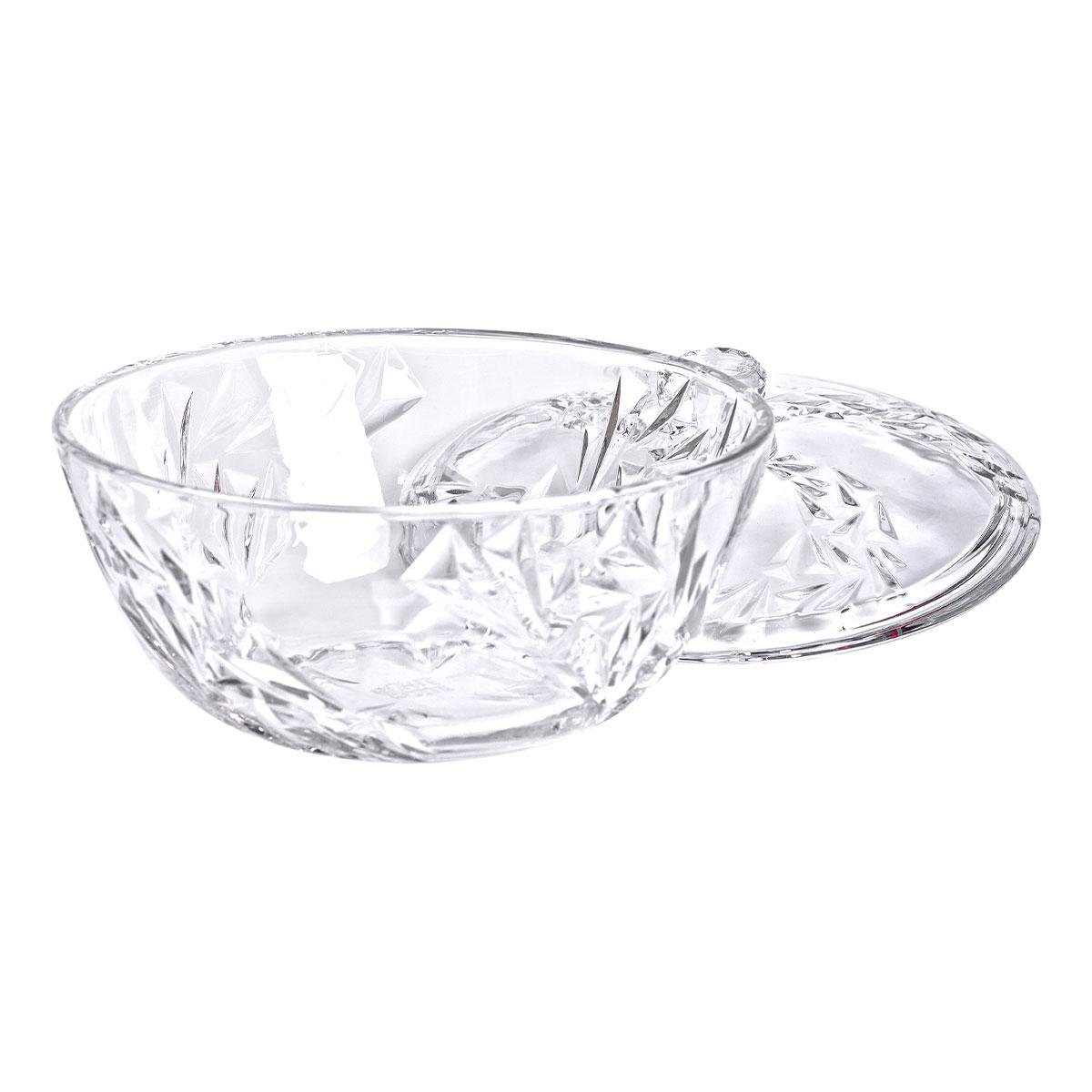 Салатница стеклянная с крышкой под хрусталь 24 см (6008) - фото 6 Салатница стеклянная с крышкой под хрусталь 24 см (6008) - фото 6