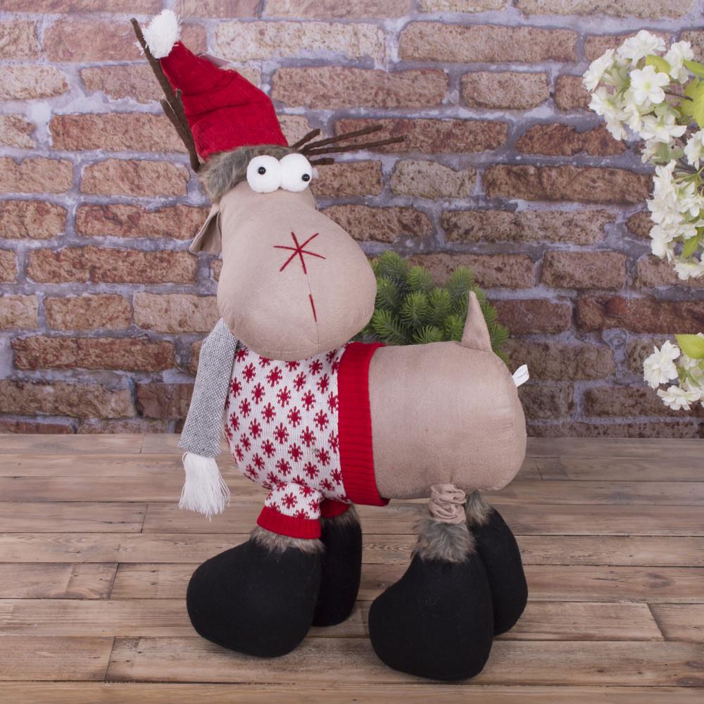 Статуэтка из ткани олень на 4х ногах большой 90 см (4587)