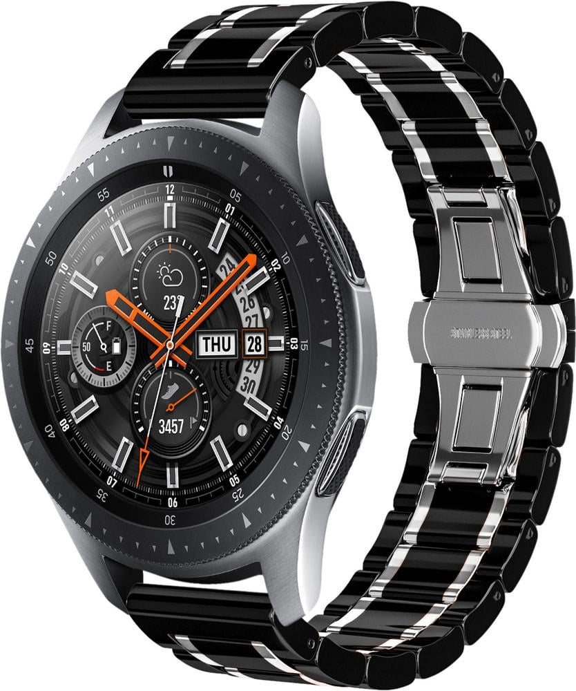 Ремінець керамічний Ceramo для Galaxy Watch 42 мм Black/White (28723-1E)
