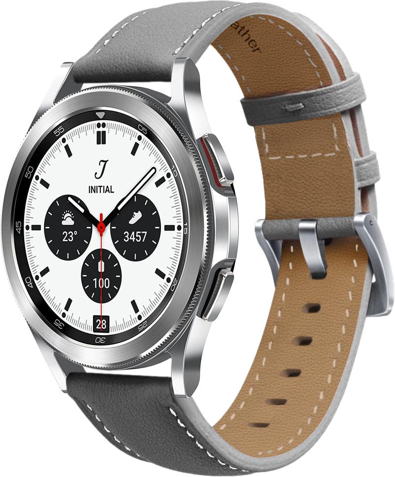 Ремешок кожаный Folsa для Galaxy Watch 4 Classic 42 мм Grey (31518-33)