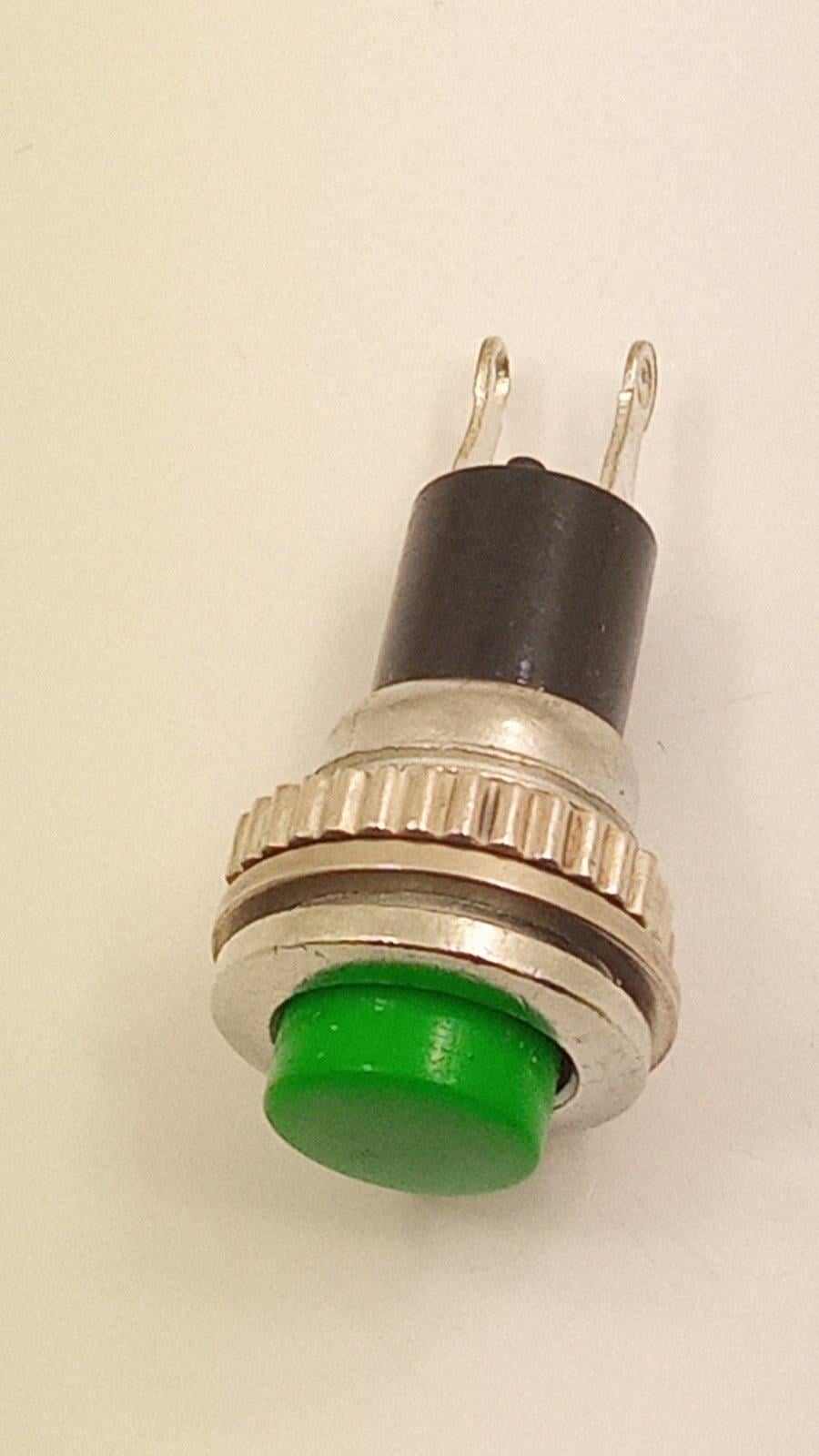 Кнопка без фиксации DS-316 10 мм Зеленый (27445)