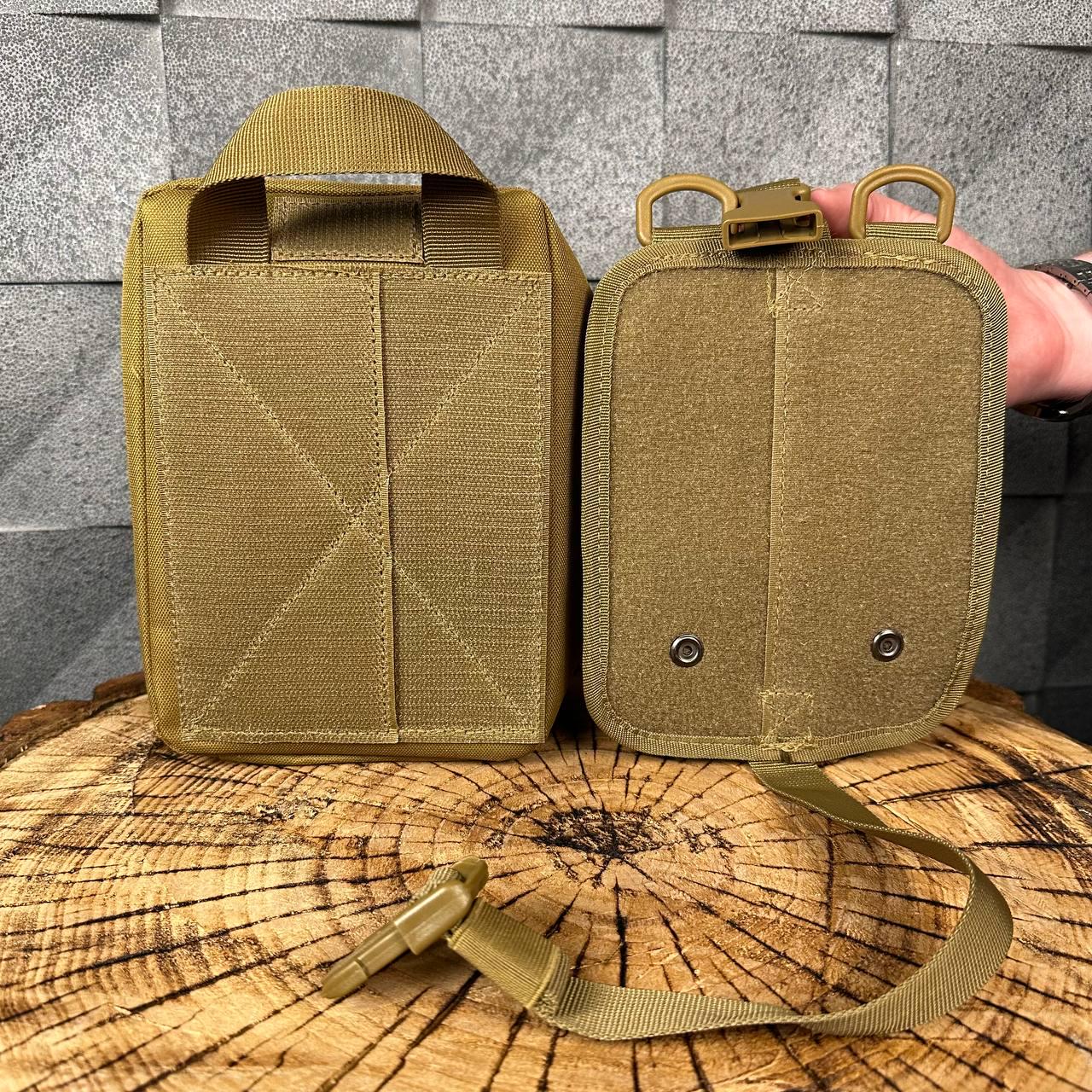Подсумок для аптечки быстрого сброса стандарт НАТО Койот - фото 5 Подсумок для аптечки быстрого сброса стандарт НАТО Койот - фото 5