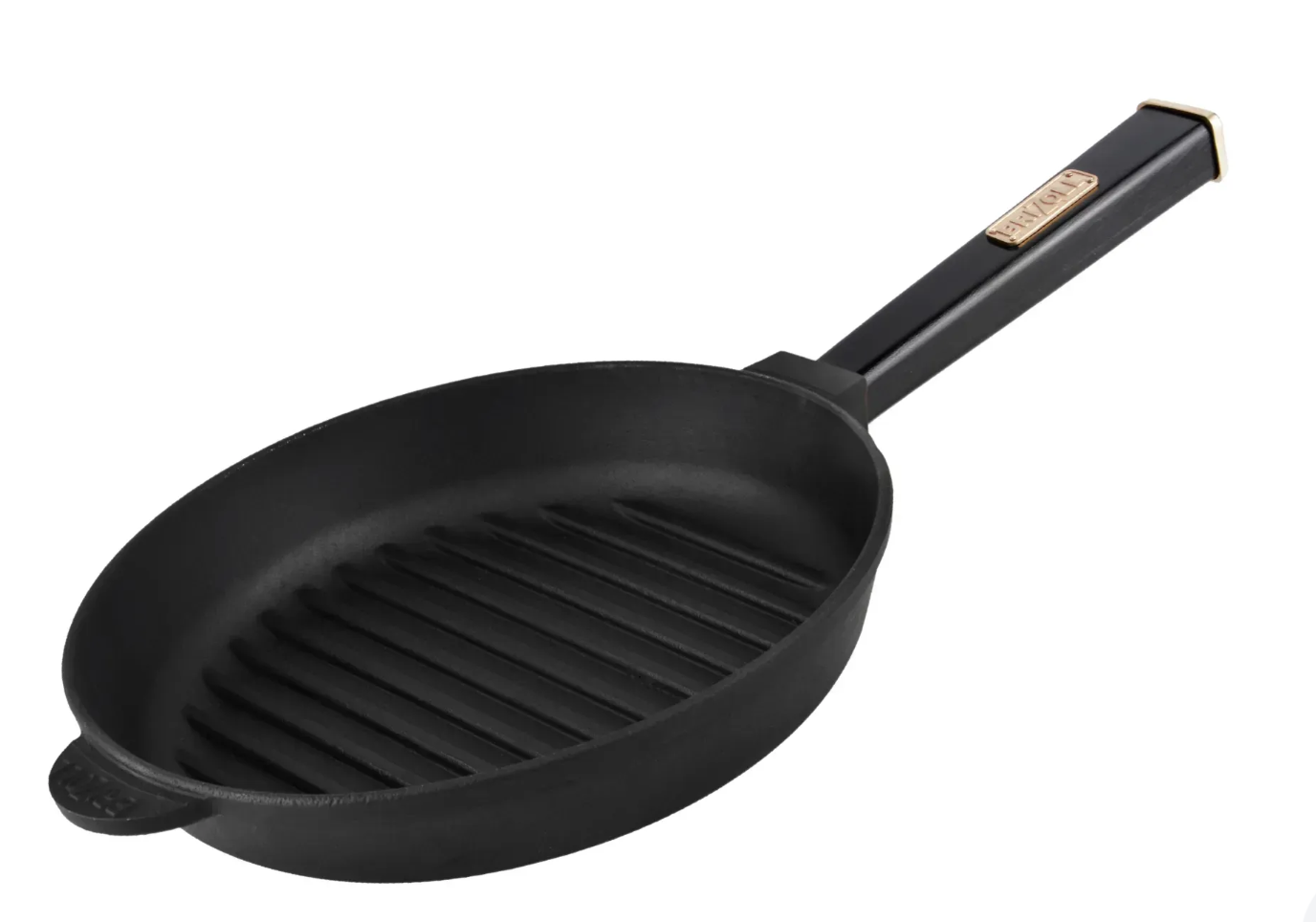 Сковорода-гриль чугунная Optima 240х40 мм Black (O2440G-P1)