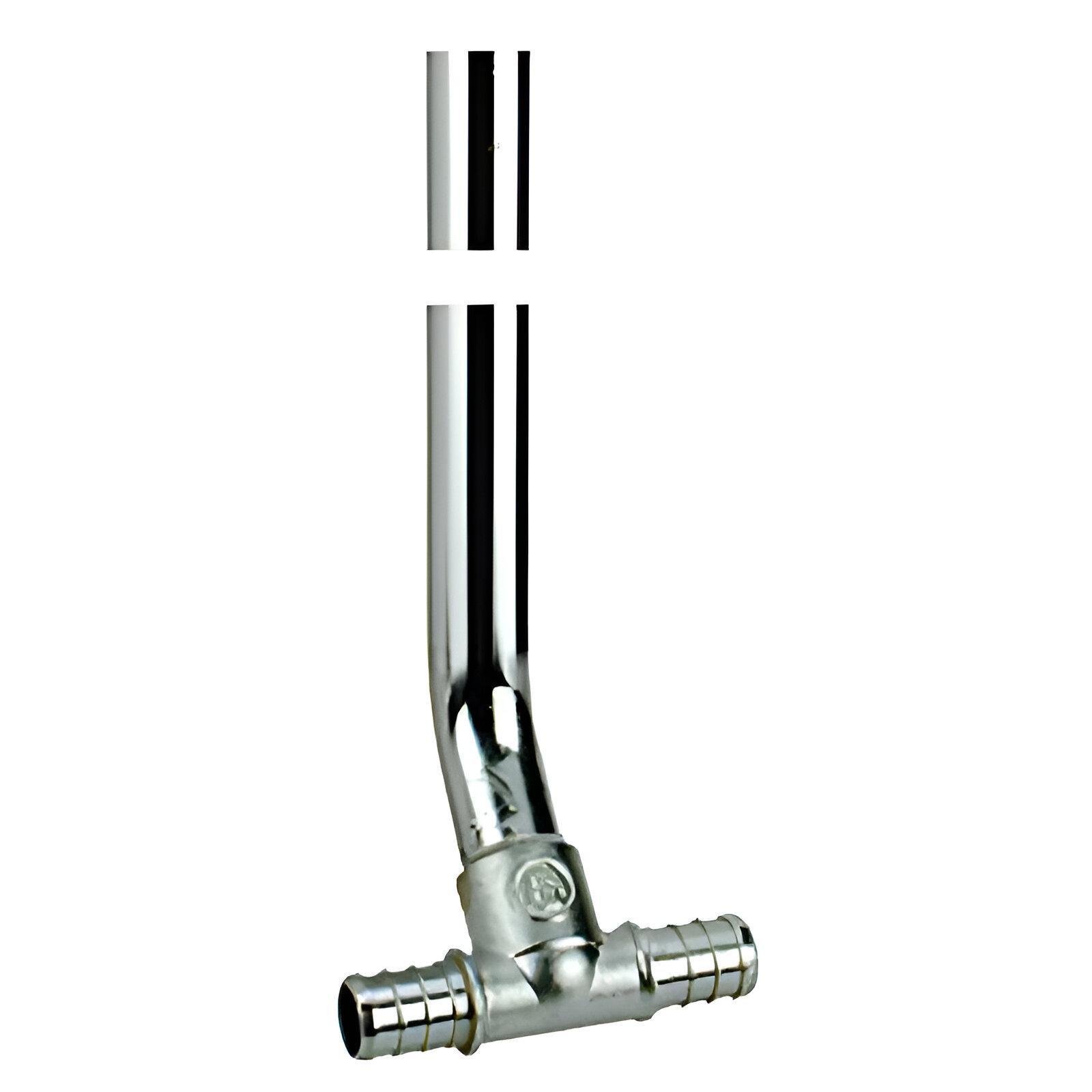 Трубка никелированная с тройником Giacomini 15 мм x1/2" (TK-GZ158X003)