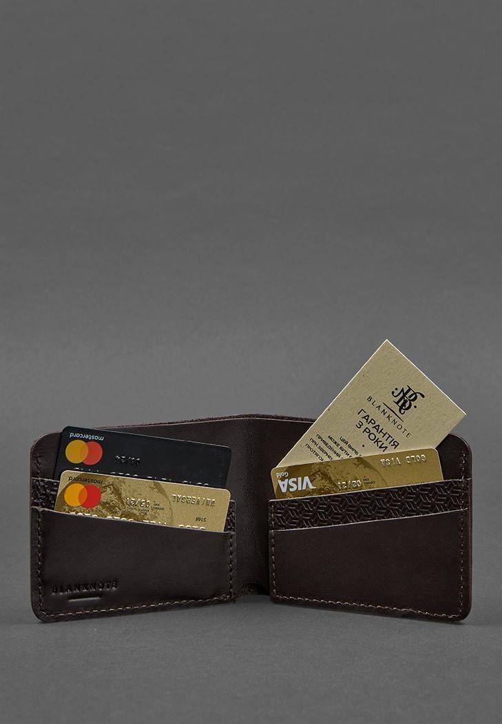 Портмоне мужское кожаное 4.1 4 кармана Карбон Коричневый (A-027339) - фото 3 Портмоне мужское кожаное 4.1 4 кармана Карбон Коричневый (A-027339) - фото 3