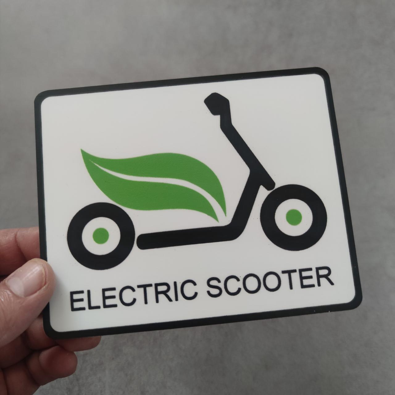 Номер на скутер Electric Scooter 140х114 мм (2371002847)