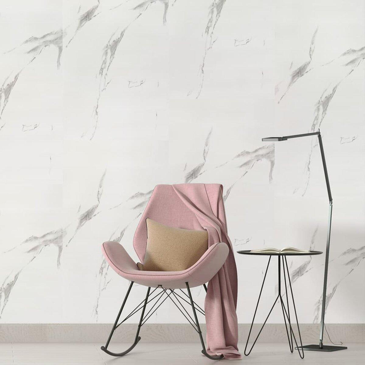 Шпалери на самоклейці D 2800х500х1,5 мм Білий мармур (SW-00001504)