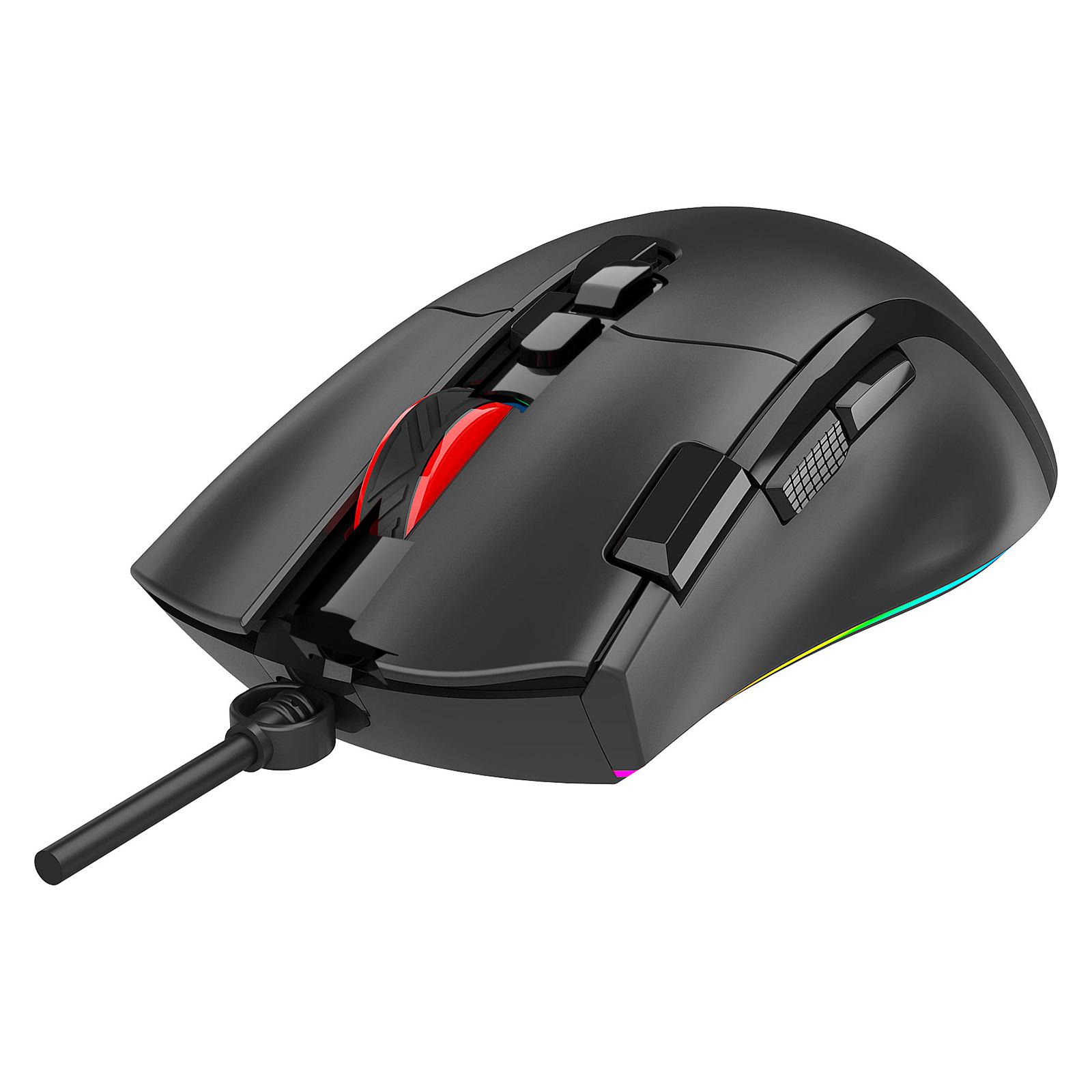 Компьютерная мышка проводная GamePro GM385 с RGB-подсветкой Black (26449080) - фото 2 Компьютерная мышка проводная GamePro GM385 с RGB-подсветкой Black (26449080) - фото 2