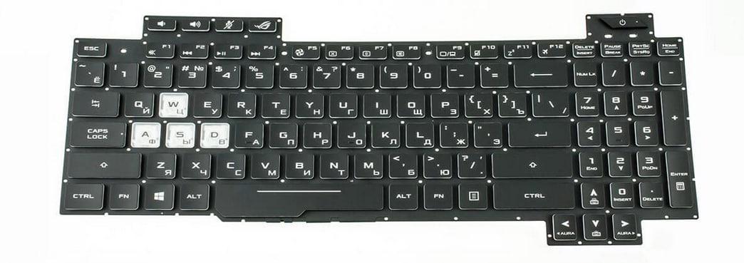 Клавиатура для ноутбука Asus S7CV с подсветкой клавиш (0KNR0-6618RU00)