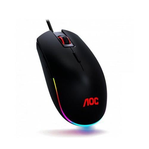 Мышка AOC GM500 игровая 5000dpi 8кн RGB PMW3325 Черный - фото 1