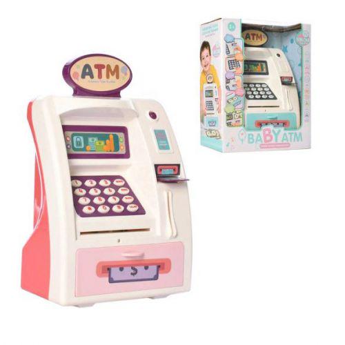 Скарбничка-банкомат Baby ATM 10,5x23x27,5 см Pink (198993)