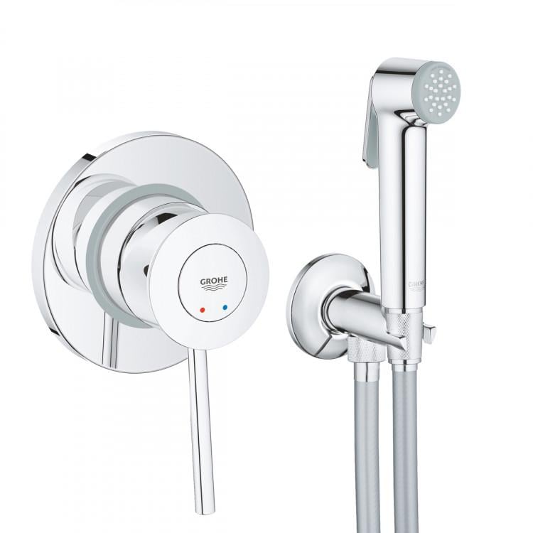 Смеситель для гигиенического душа Grohe BauClassic скрытый UA2904800S Хром (132833)