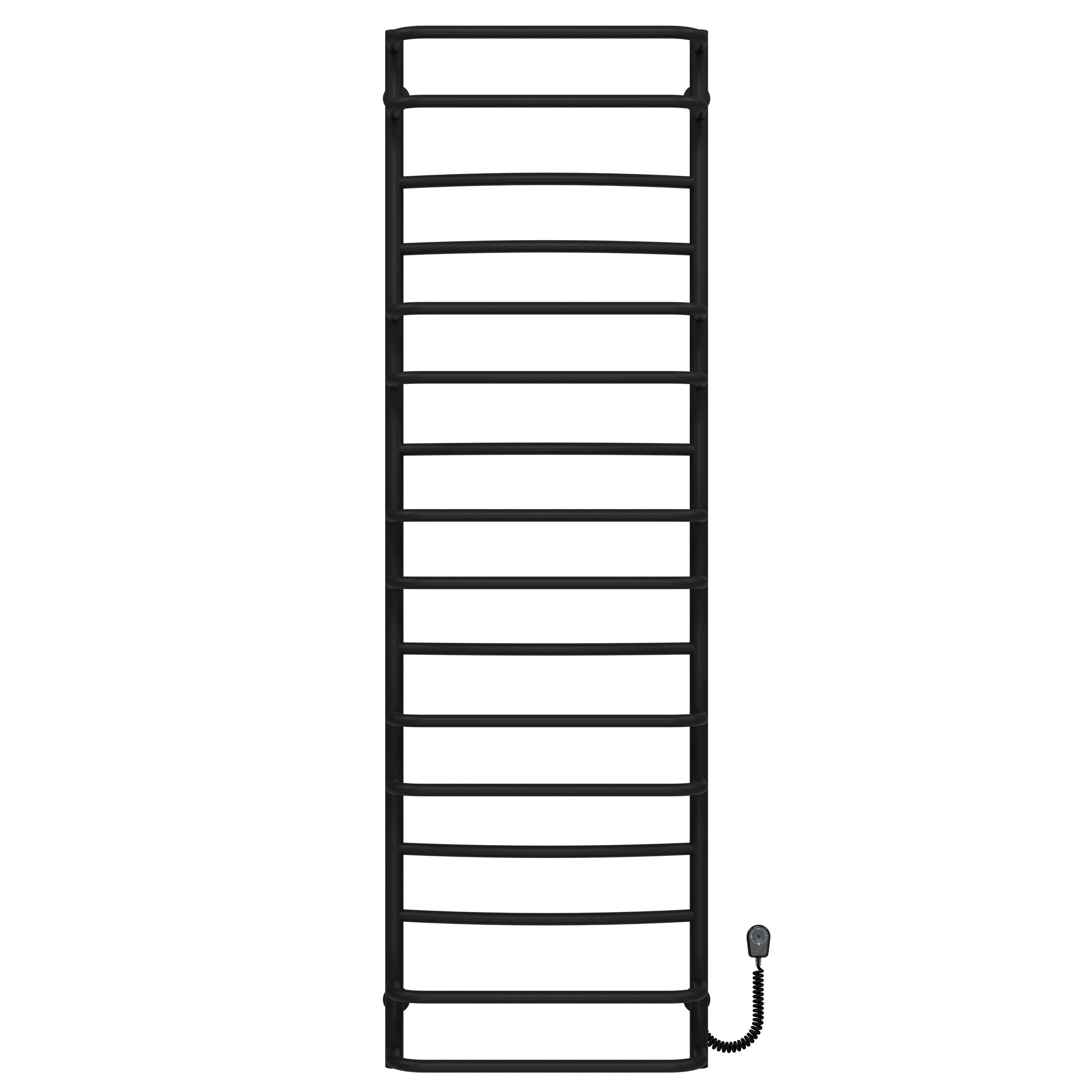 Полотенцесушитель электрический Deffi Аквамикс П16 EF16 правое подключение нержавеющая сталь 500х1700 мм Черный (C.AM.170.50.16.EBR5)
