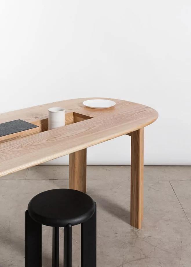 Стільчик дизайнерський OEN із масиву дуба Чорний - фото 4