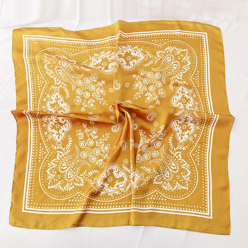 Хустка жіноча 10401 70х70 см Гірчичний (4548248) - фото 3 Хустка жіноча 10401 70х70 см Гірчичний (4548248) - фото 3