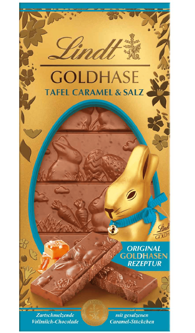 Шоколад Lindt Goldhasen Tafel Caramel & Salz 120 г (2952765446)