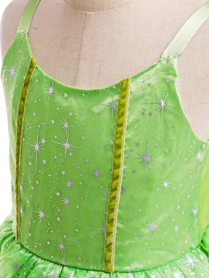 Карнавальний костюм феї для дівчинки 5-6 років 120 см Зелений (2641316639) - фото 2