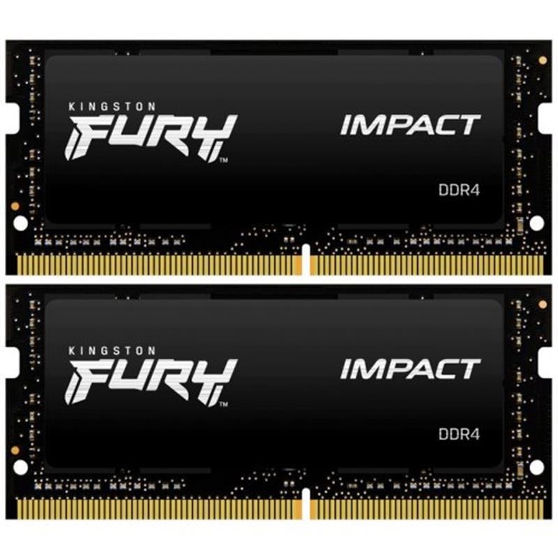 Оперативная память Kingston Fury Impact DDR4 SO-DIMM 2x16GB/2666 (KF426S15IB1K2/32)