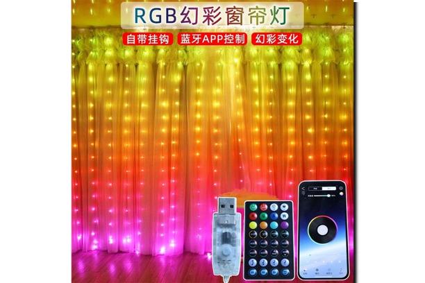 Гирлянда-штора с дистанционным управлением SFK-05 3х2 м APP Bluetooth USB (44878-16901_764) - фото 2