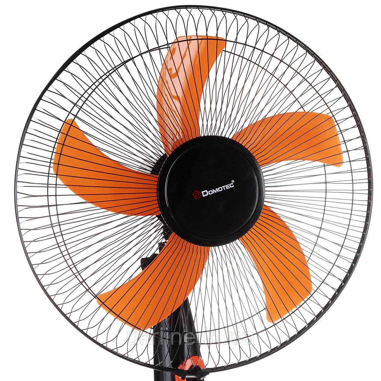 Вентилятор Domotec MS-1619 5 лопастей Черно-оранжевый (MS-1619) - фото 2 Вентилятор Domotec MS-1619 5 лопастей Черно-оранжевый (MS-1619) - фото 2
