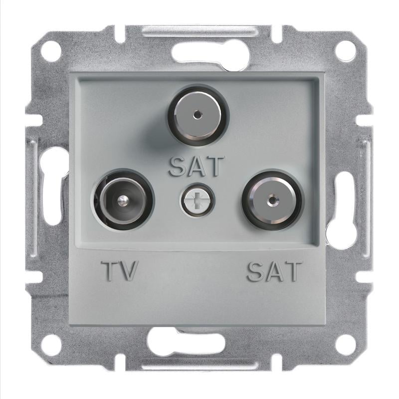 Розетка конечная Schneider Electric Asfora TV-SAT-SAT ABS Алюминий (EPH3600161)