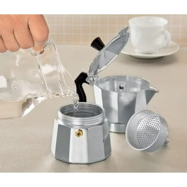 Гейзерна кавоварка A-plus на 9 чашок еспресо 450 мл (1406194708) - фото 3 Гейзерна кавоварка A-plus на 9 чашок еспресо 450 мл (1406194708) - фото 3