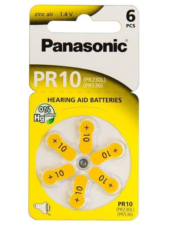 Батарейки Panasonic ZA10 6 шт. (259392)