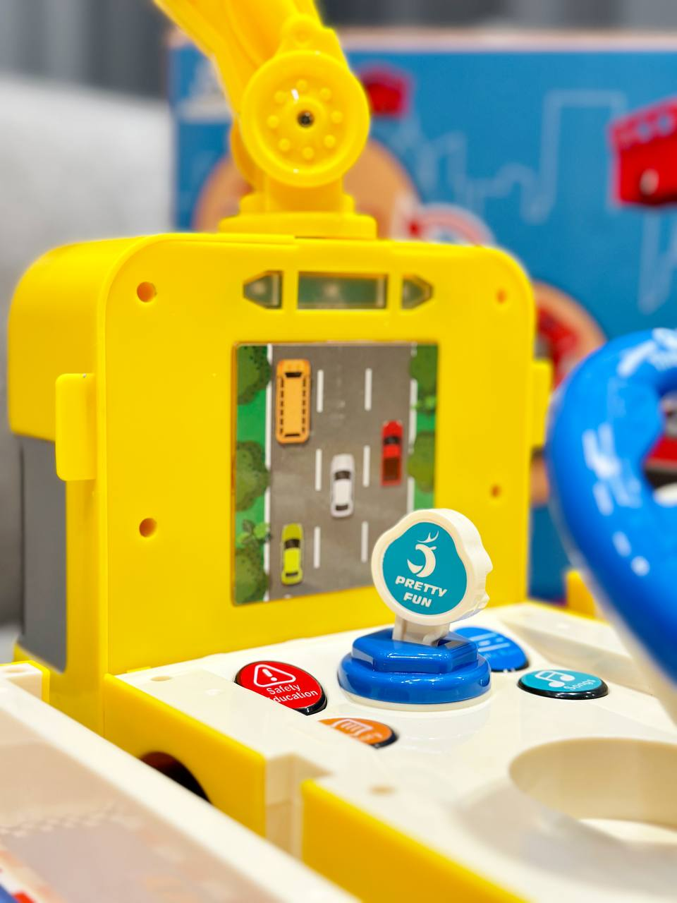 Іграшковий музичний автобус Fun Game з кермом трансформер 2в1 265-3 автотренажер Екскаватор (2054644716) - фото 5