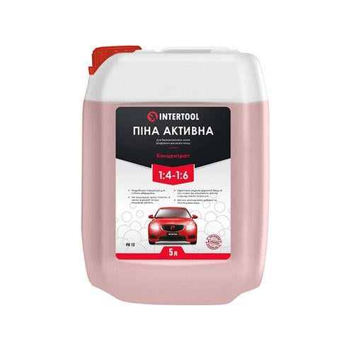 Пена активная Intertool 5 л концентрат 1:4-1:6 для бесконтактной мойки аппаратом высокого давления (FS-9015)