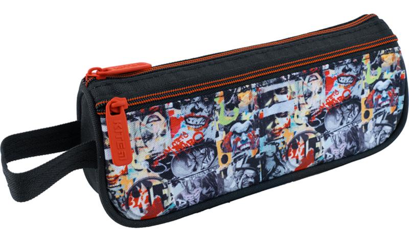 Пенал шкільний KITE DC22-643 DC Comics Чорний/Різнокольоровий