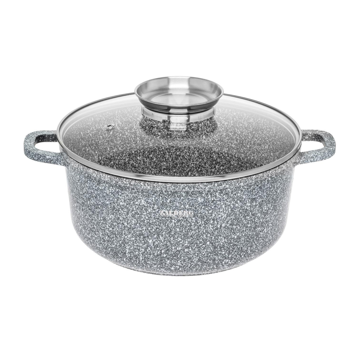 Набір каструль Zauberg 3020/22/24-SN 3 пр. з мармуровим покриттям 3 пр. 2,3/3,2/4,5 л (87702) - фото 7