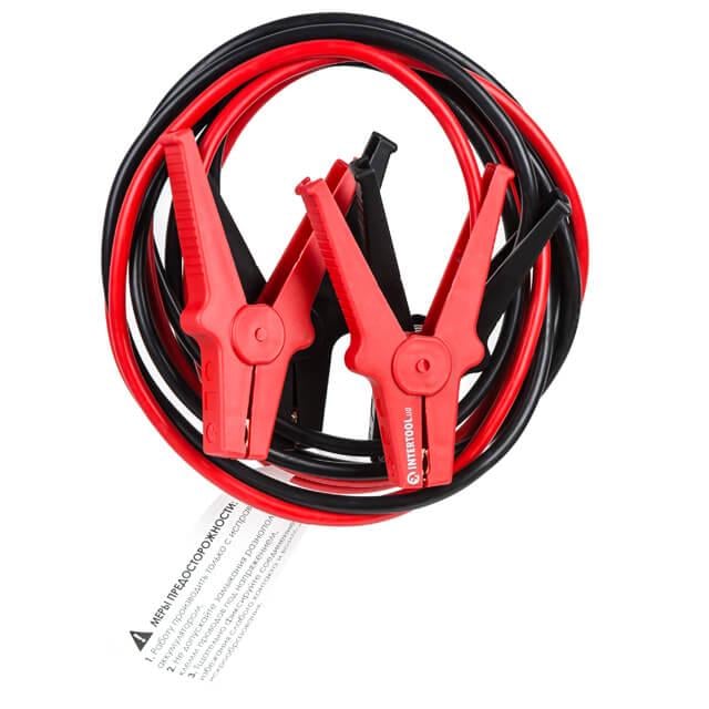 Пускові дроти Intertool 300 А 2,5 м до -40 °C чохол (AT-3041) Пускові дроти Intertool 300 А 2,5 м до -40 °C чохол (AT-3041)