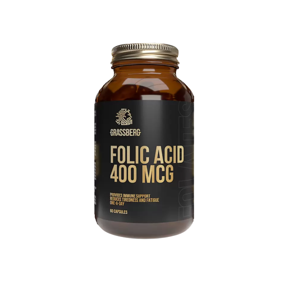 Добавка натуральная Grassber г Folic Acid 400 мг 60 капсул