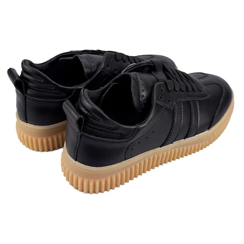 Кеди жіночі шкіряні 7060-6 p. 37 24 см Чорний - фото 4 Кеди жіночі шкіряні 7060-6 p. 37 24 см Чорний - фото 4