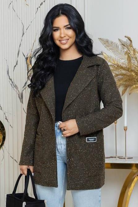 Жіночий кардиган 6XL-7XL Сірий (193609) - фото 2