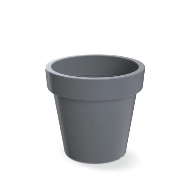 Горщик для квітів Prosperplast Lofly круглий на коліщатках 60 см Сірий (DLOF600-405U)