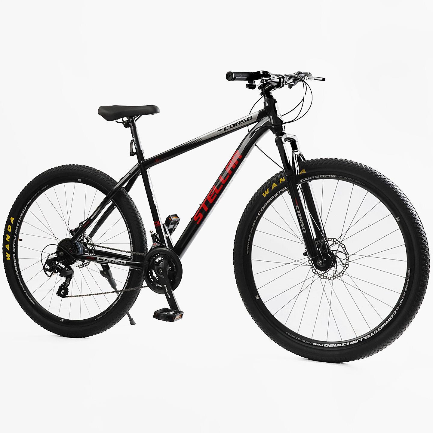 Велосипед горный Corso Stellar 29" рама 21" Черно-красный - фото 2