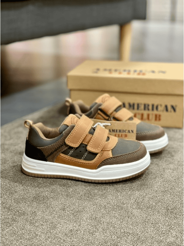 Кроссовки детские American club BLUE BROWN VOLT 00000004345 17 см р. 26 Коричневый (5257385782) Кроссовки детские American club BLUE BROWN VOLT 00000004345 17 см р. 26 Коричневый (5257385782)