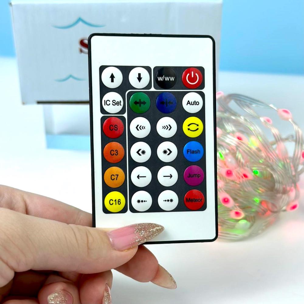 Гірлянда світлодіодна-стрічка вулична Smart LED з Bluetooth та пультом дистанційного керування від USB 20 м 200 Led - фото 8 Гірлянда світлодіодна-стрічка вулична Smart LED з Bluetooth та пультом дистанційного керування від USB 20 м 200 Led - фото 8
