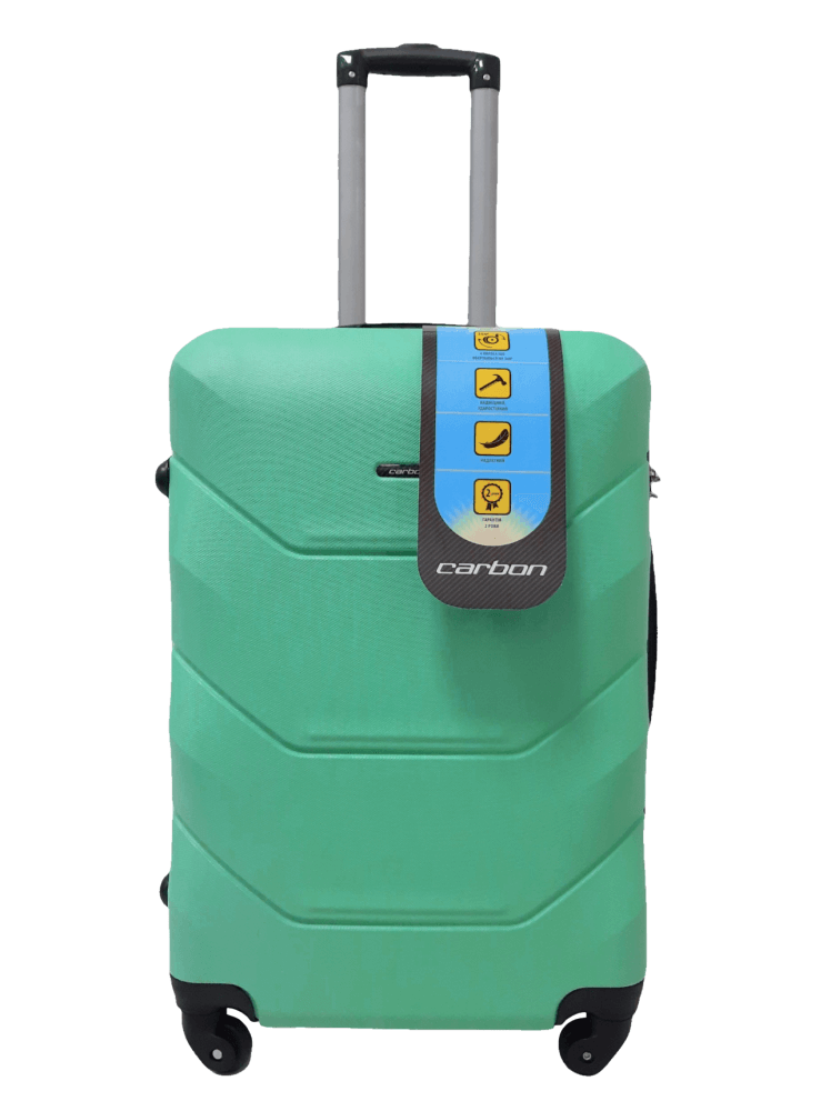 Чемодан средний ABS-пластик Carbon 147 M 75 л 67х44х27 см Салатовый Чемодан средний ABS-пластик Carbon 147 M 75 л 67х44х27 см Салатовый