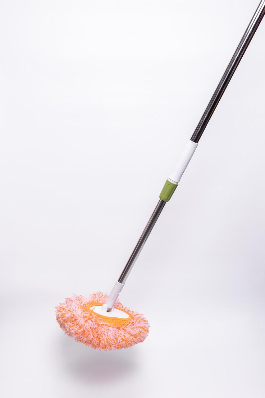 Швабра с телескопической ручкой и круглой сменной насадкой для уборки плитки/ламината/линолеума (HP-35015-36) - фото 2 Швабра с телескопической ручкой и круглой сменной насадкой для уборки плитки/ламината/линолеума (HP-35015-36) - фото 2