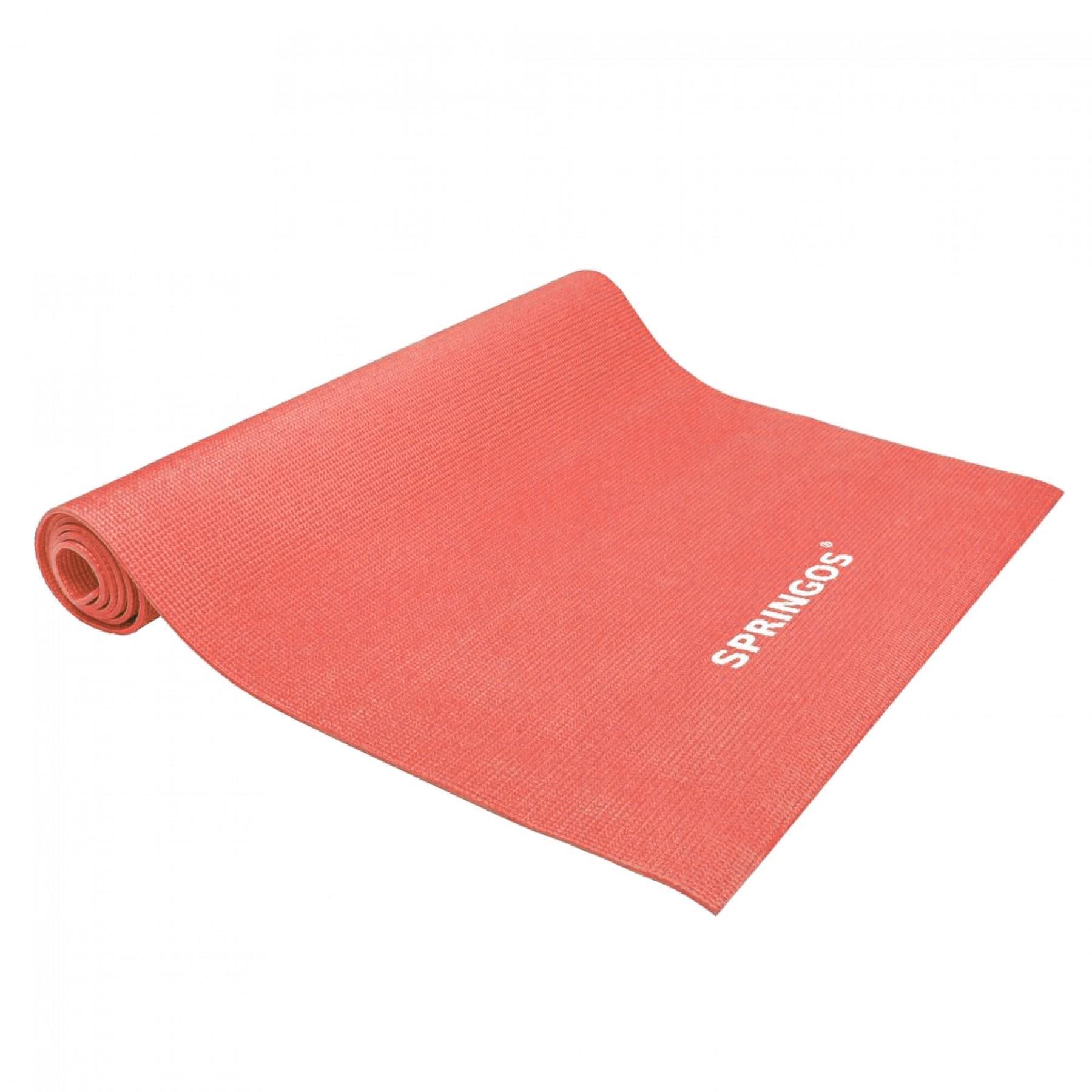 Коврик для фитнеса Springos PVC 4 мм Red (YG0036) Коврик для фитнеса Springos PVC 4 мм Red (YG0036)