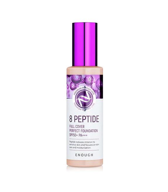 Тональный Крем для лица Enough Пептиды 8 Peptide Full Cover Perfect Foundation SPF50+ PA+++ №13 100 мл (8809605870962)