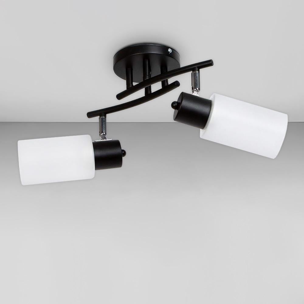 Потолочная люстра Light House SH-18516/2 BK+CR Черный/Хром/Белый