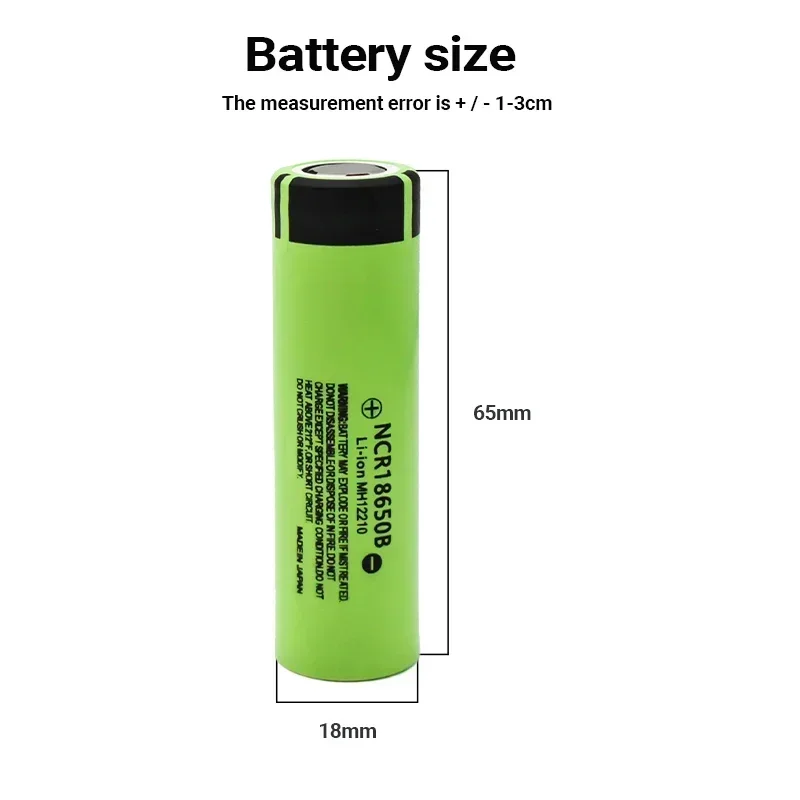 Акумулятор промисловий Panasonic NCR18650B без захисту Li-Ion 3400 mAh - фото 5