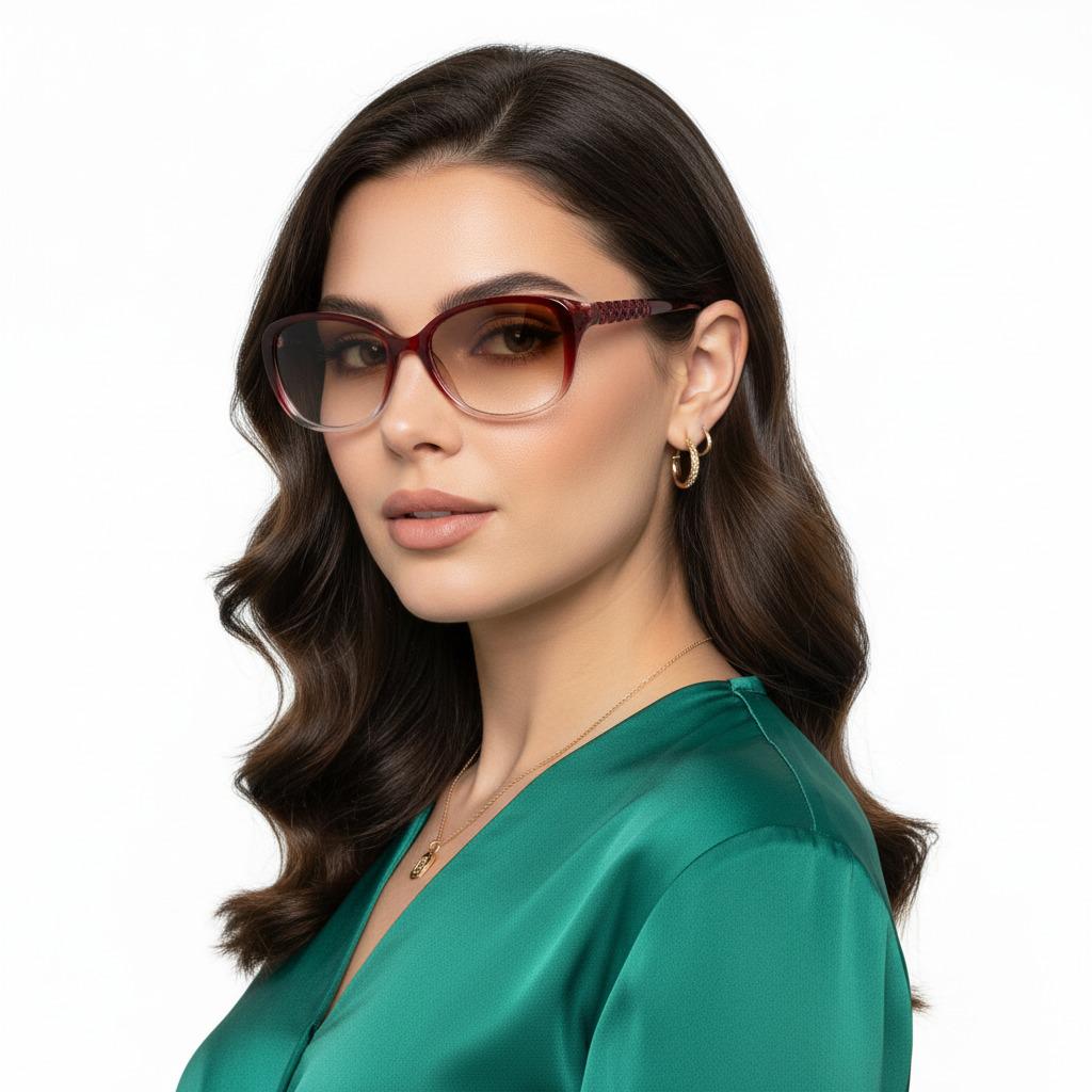 Окуляри жіночі для зору з діоптріями плюс та мінус -2.75 (504)