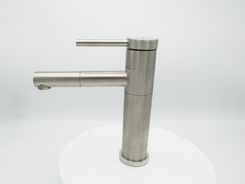 Смеситель для умывальника MILLZ излив вращающаяся нержавеющая сталь (MRS-SS-0023) - фото 4